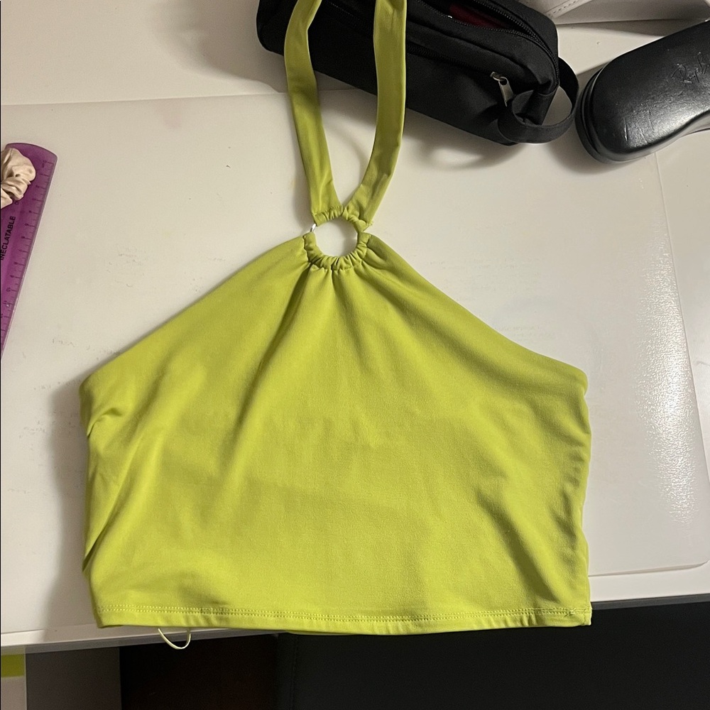 Garage cute green halter top